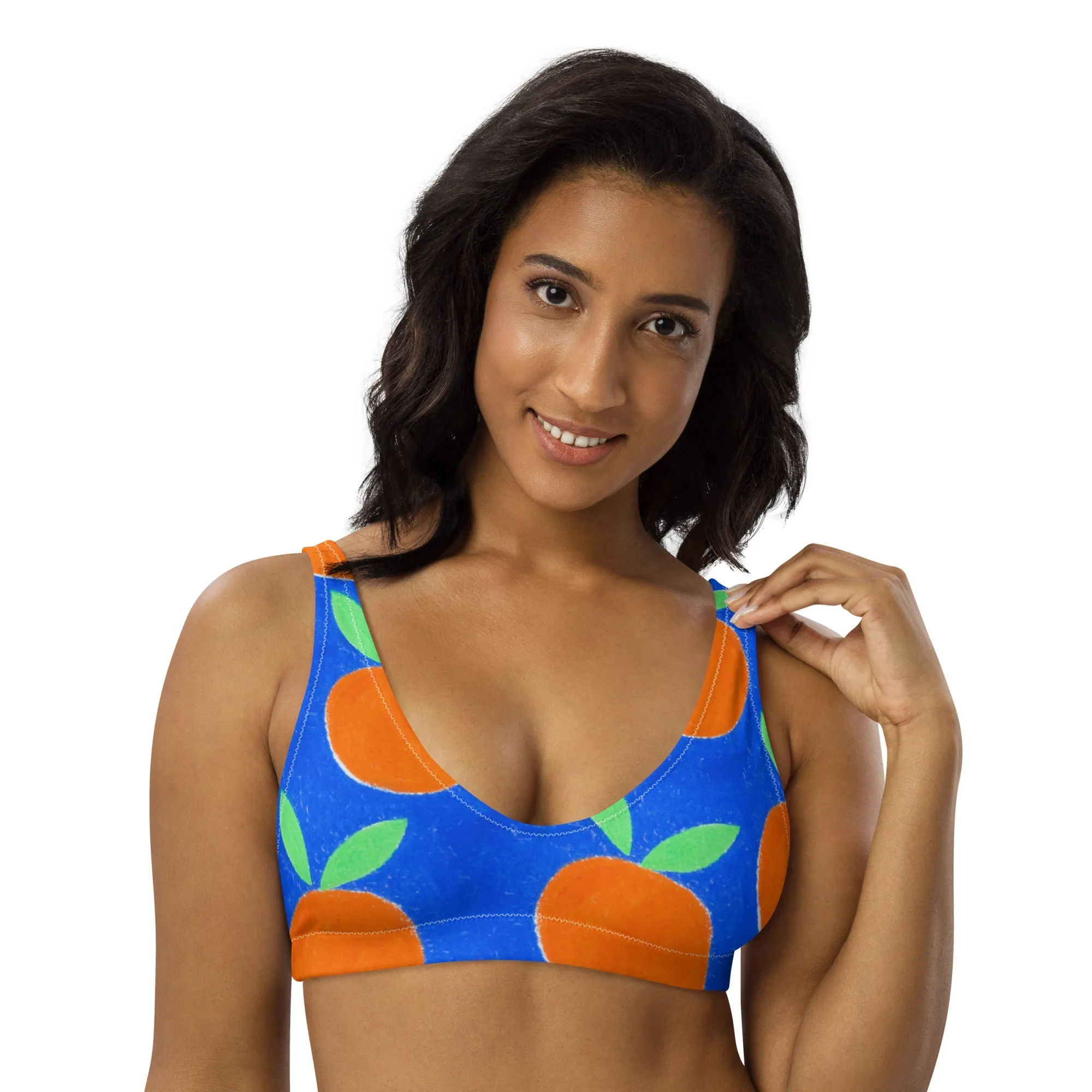 ♻️ Oranges Recycled bikini top