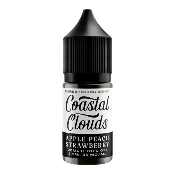 Apple Peach Strawberry Coastal Clouds Salt Nic