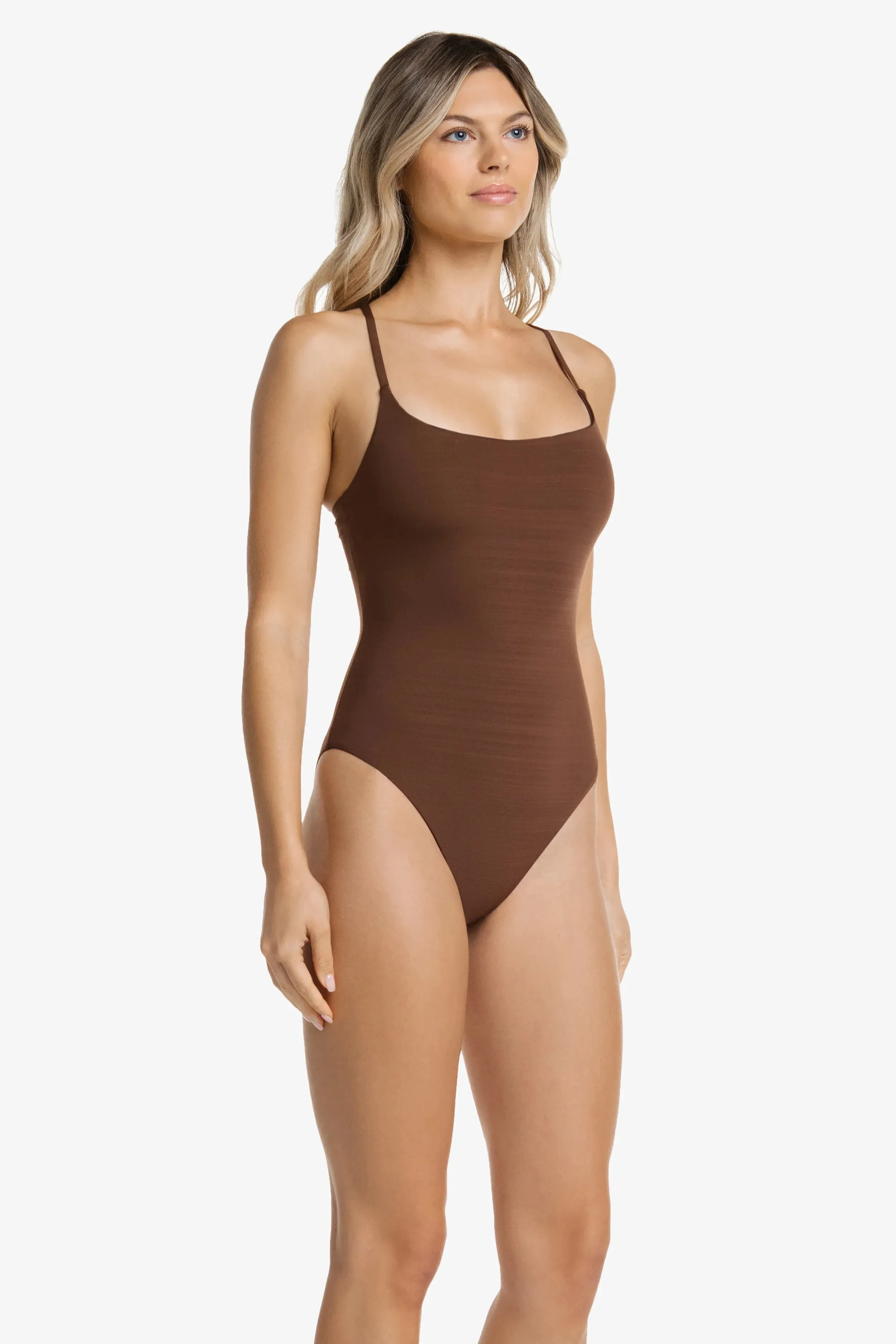 Ballet One-Piece  |  Textured Chocolate Brown