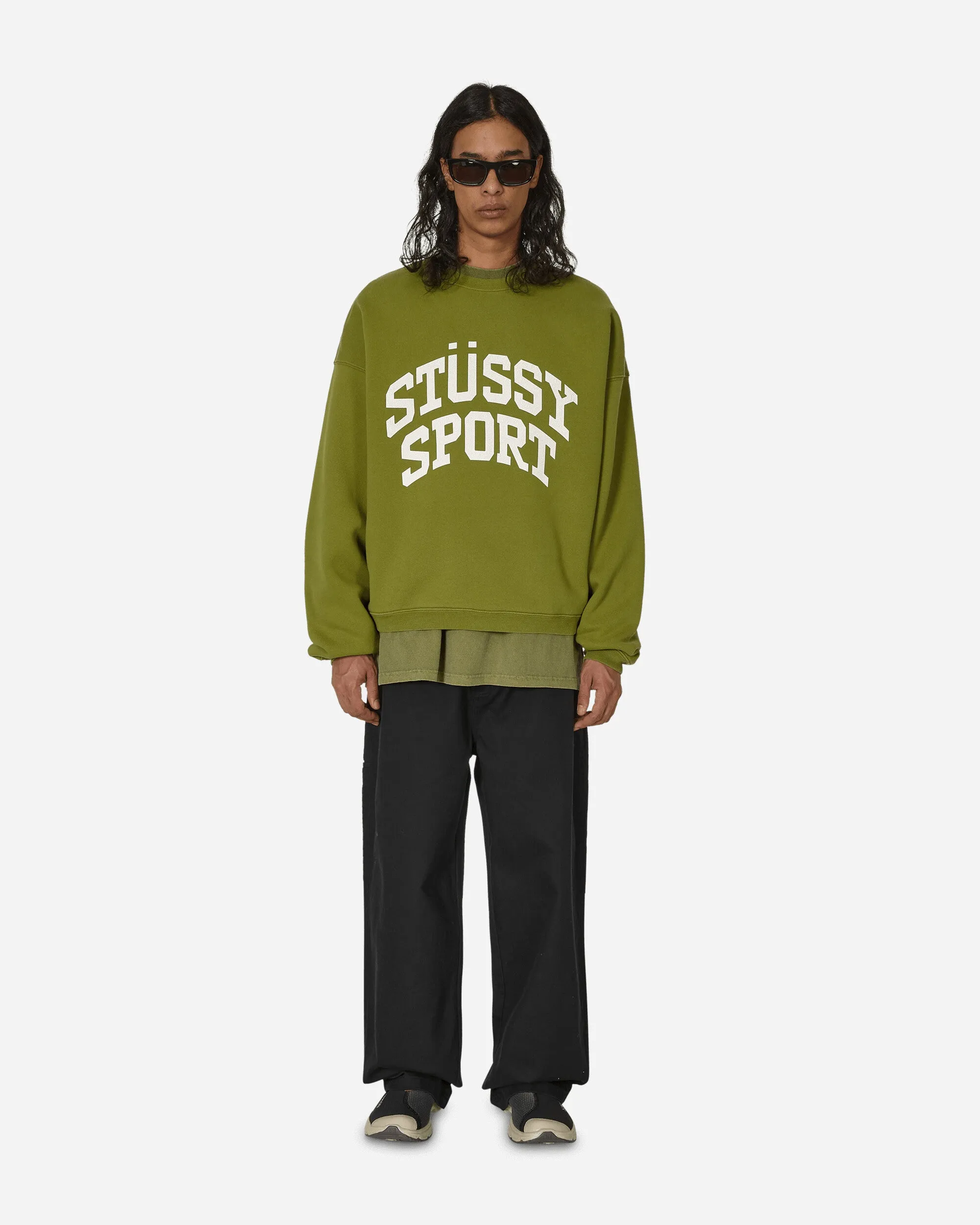 Big Crackle Sport Crewneck Sweatshirt Green