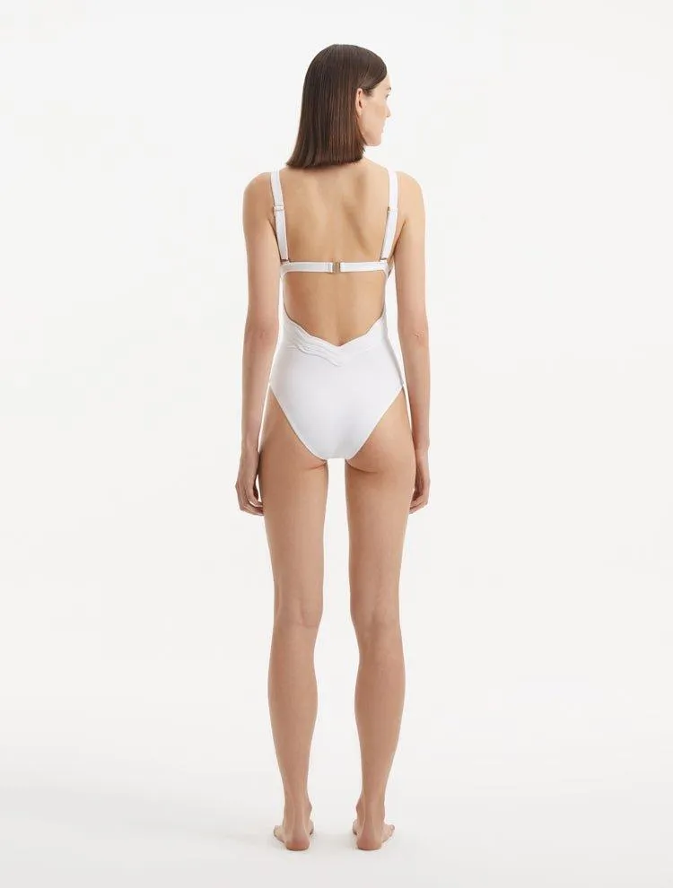 Breena White Swimsuit