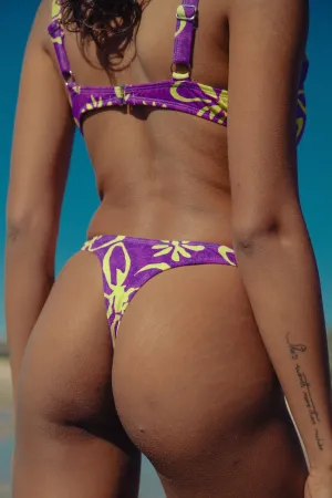 Buffy Thong Bikini Pant - Castaway Purple (Recycled Nylon)