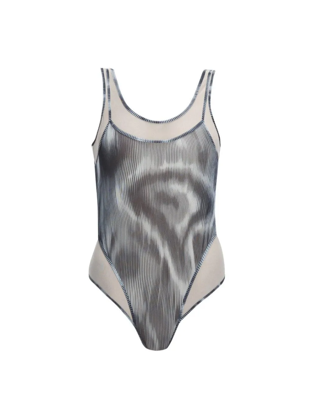 Calista Black  Plunge One Piece Swimsuit