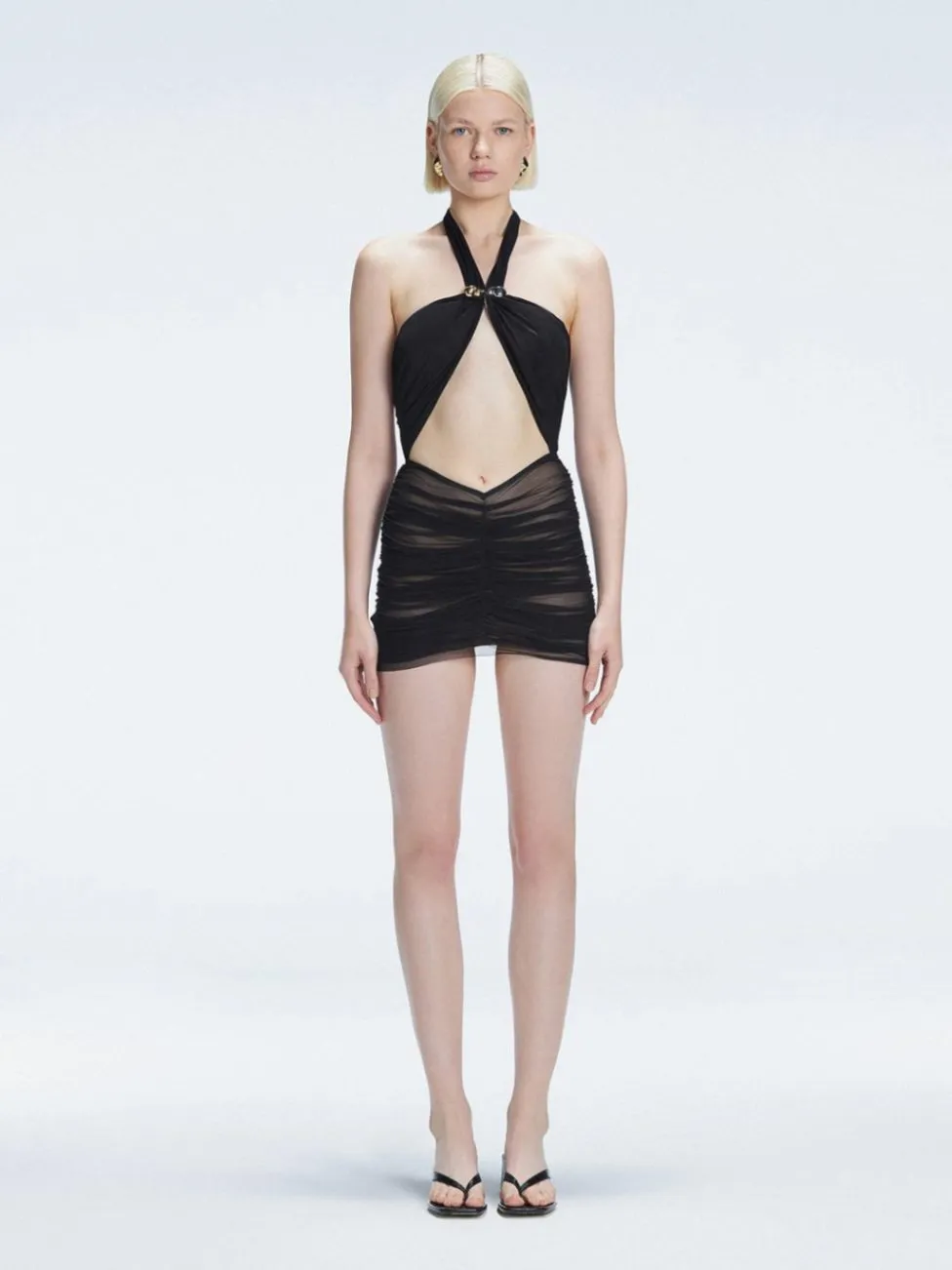 Carolina Black Cut-Out Swimdress