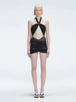 Carolina Black Cut-Out Swimdress