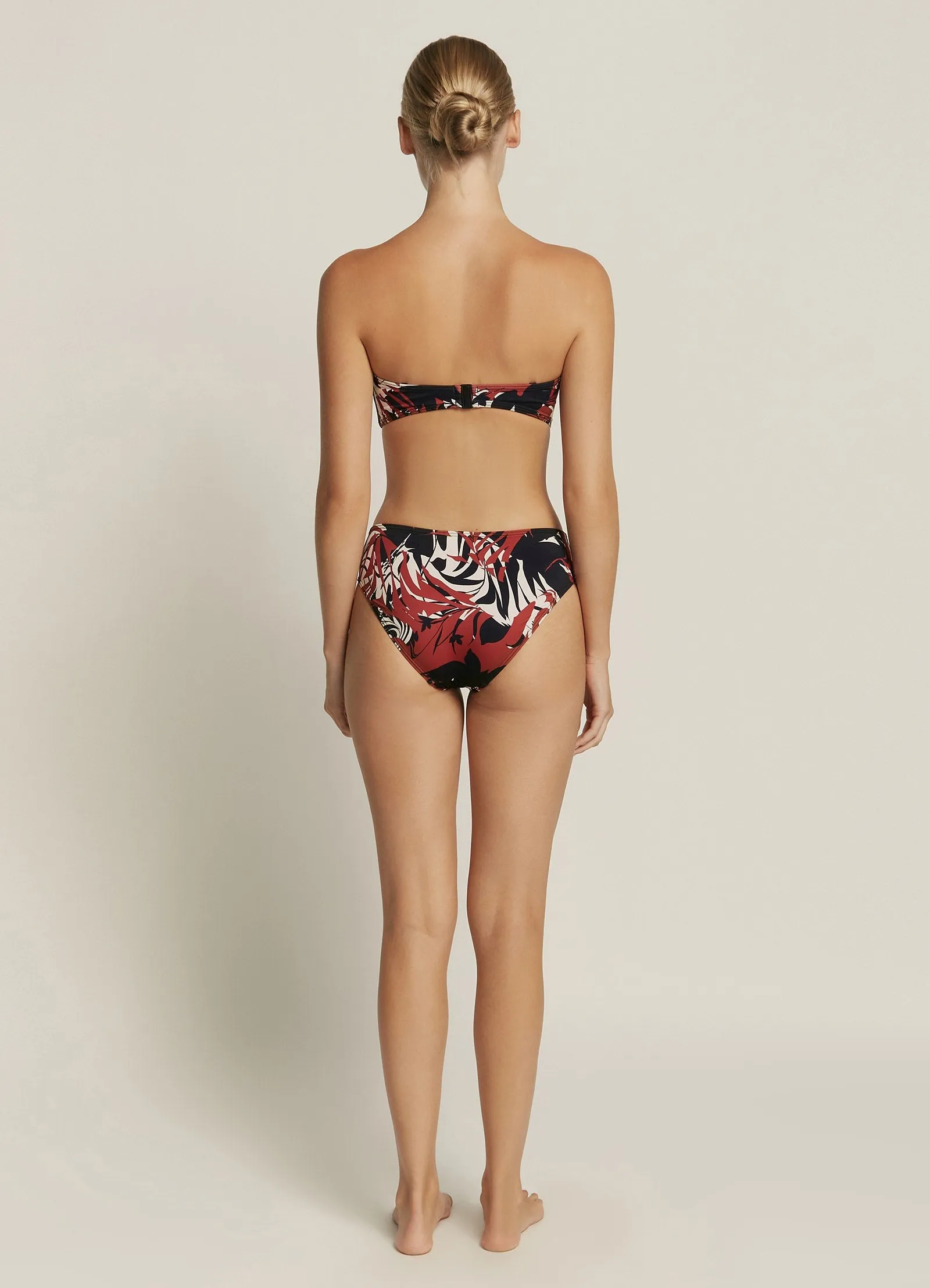 Casa Lucia Bandeau Top - Desert Red/Black