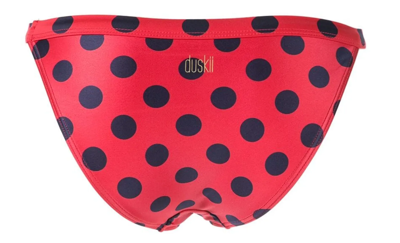 Cerise Banded Bottom | Cherry & Indigo Spot