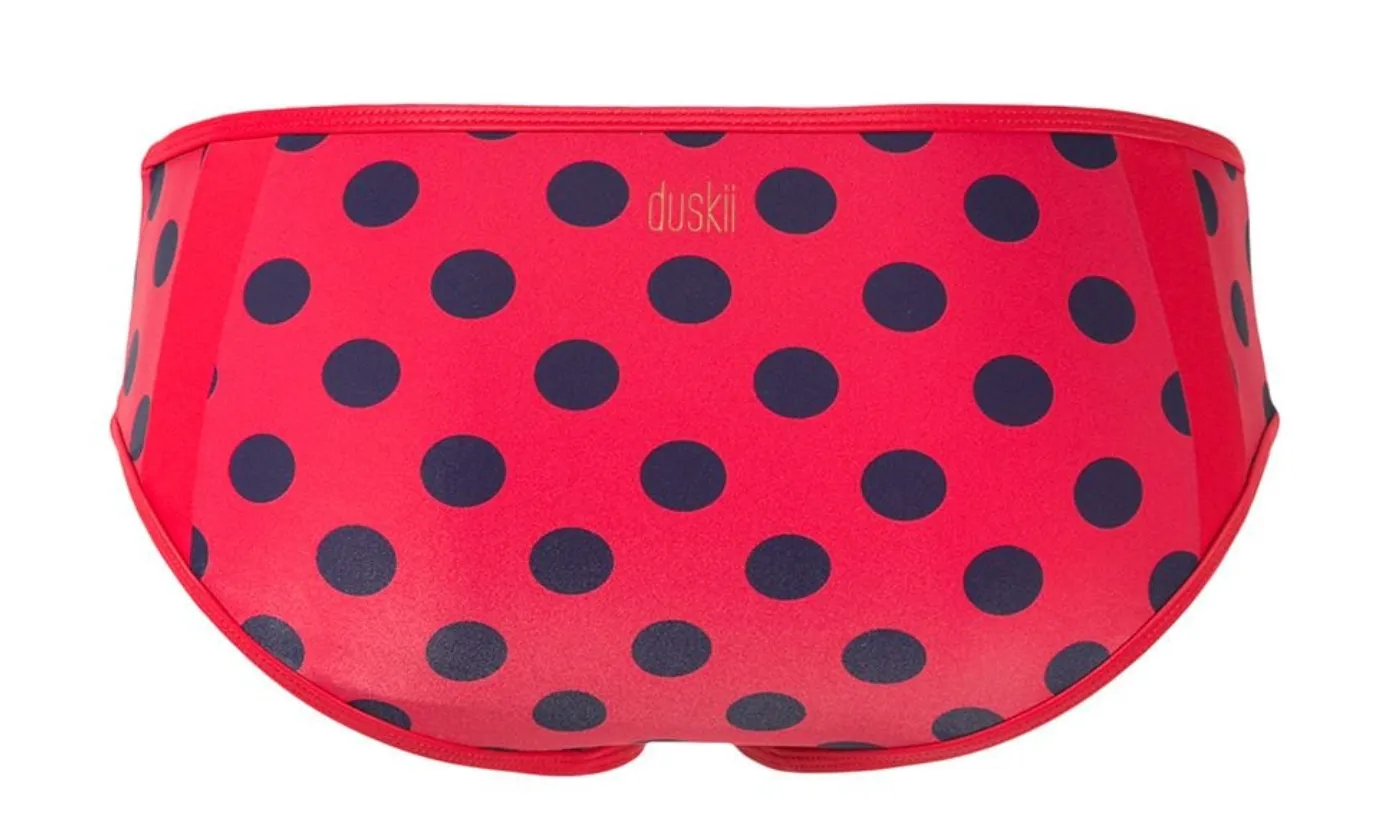 Cerise Full Brief Bottom | Cherry & Indigo Spot