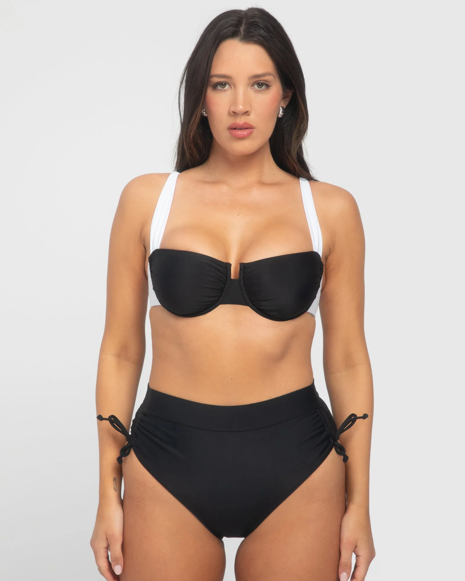 Cinchy Bikini Bottom - Black