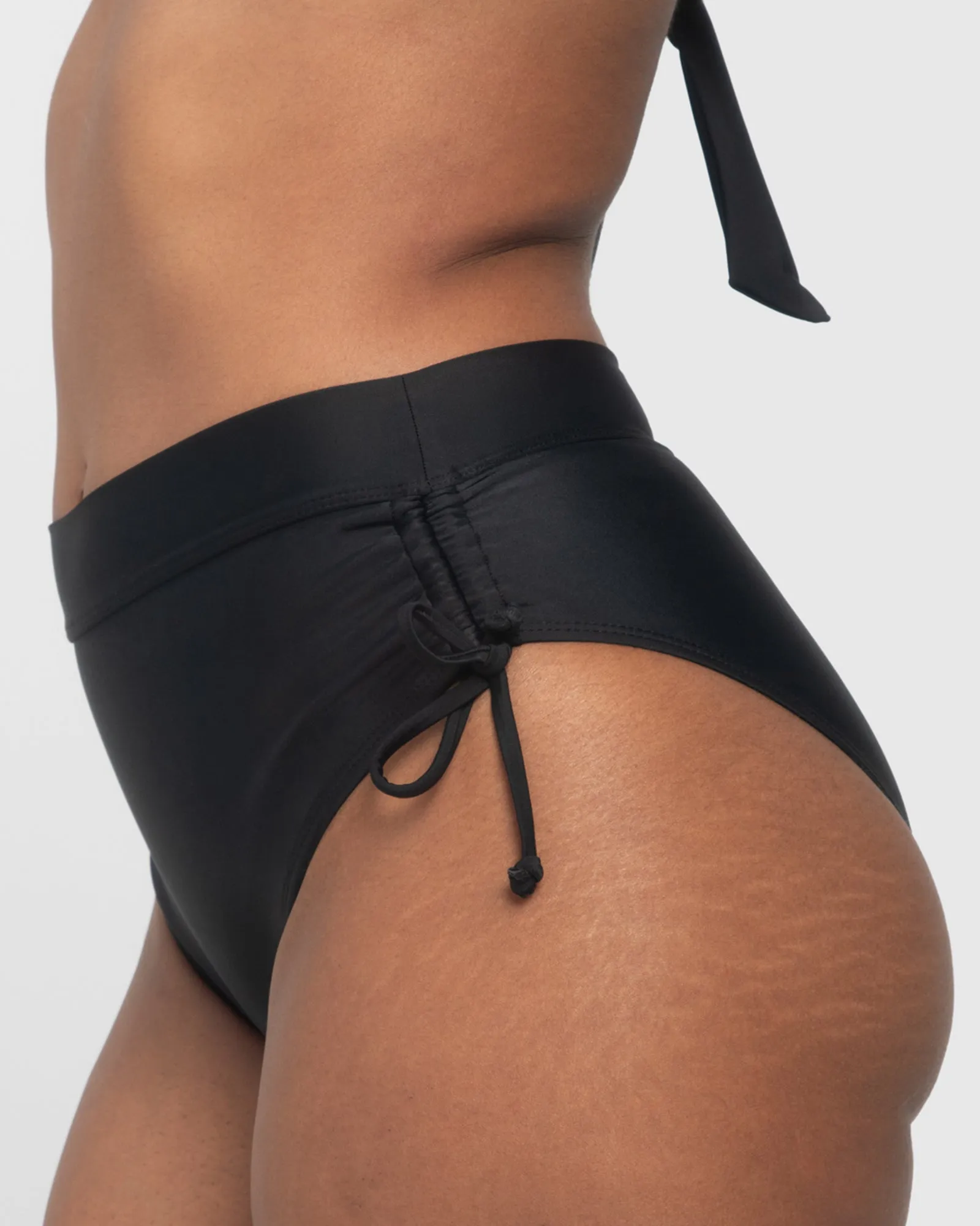 Cinchy Bikini Bottom - Black
