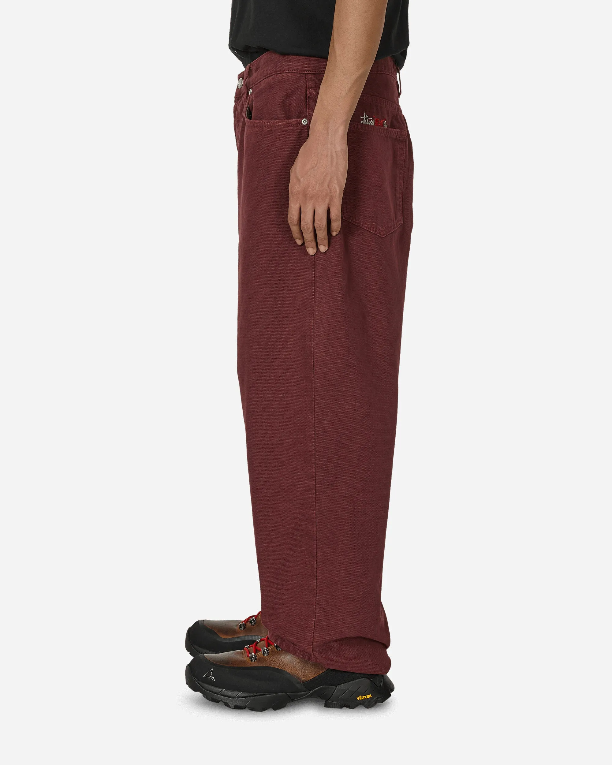 Double Big Ol' Washed Canvas Jeans Wine
