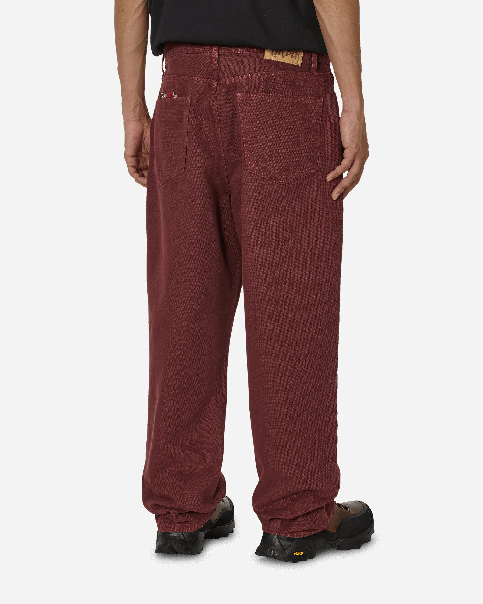 Double Big Ol' Washed Canvas Jeans Wine