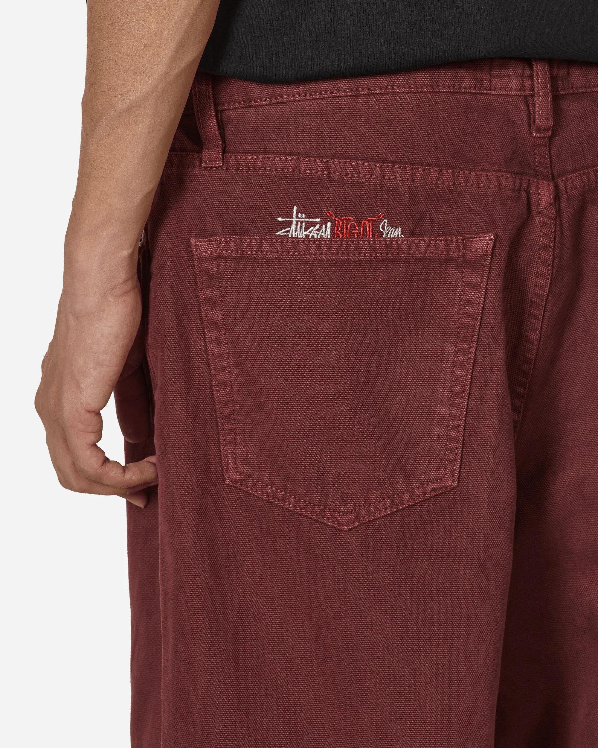 Double Big Ol' Washed Canvas Jeans Wine
