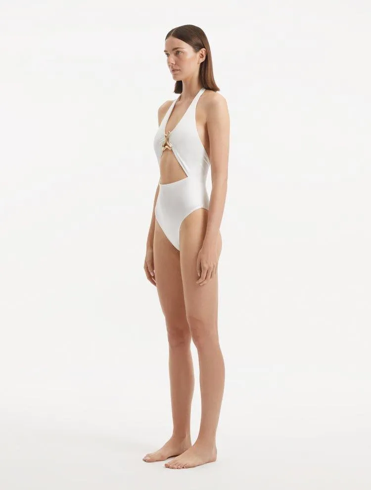 Dwyn White Swimsuit