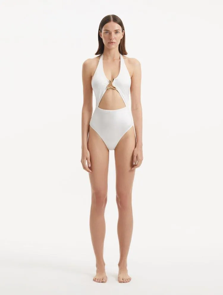 Dwyn White Swimsuit