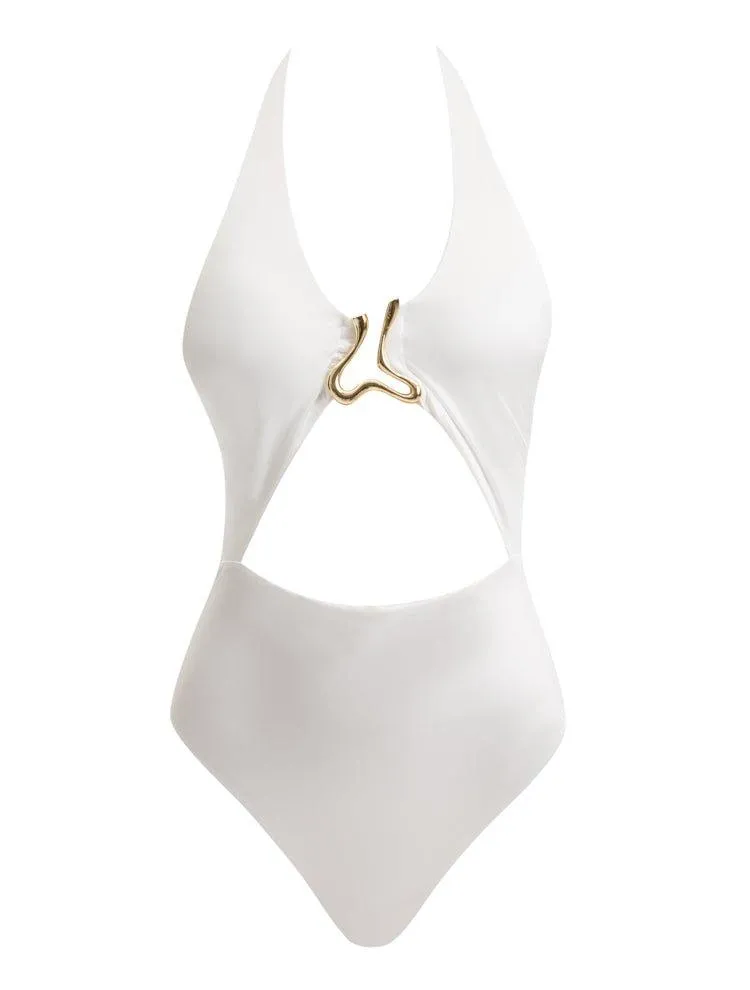 Dwyn White Swimsuit