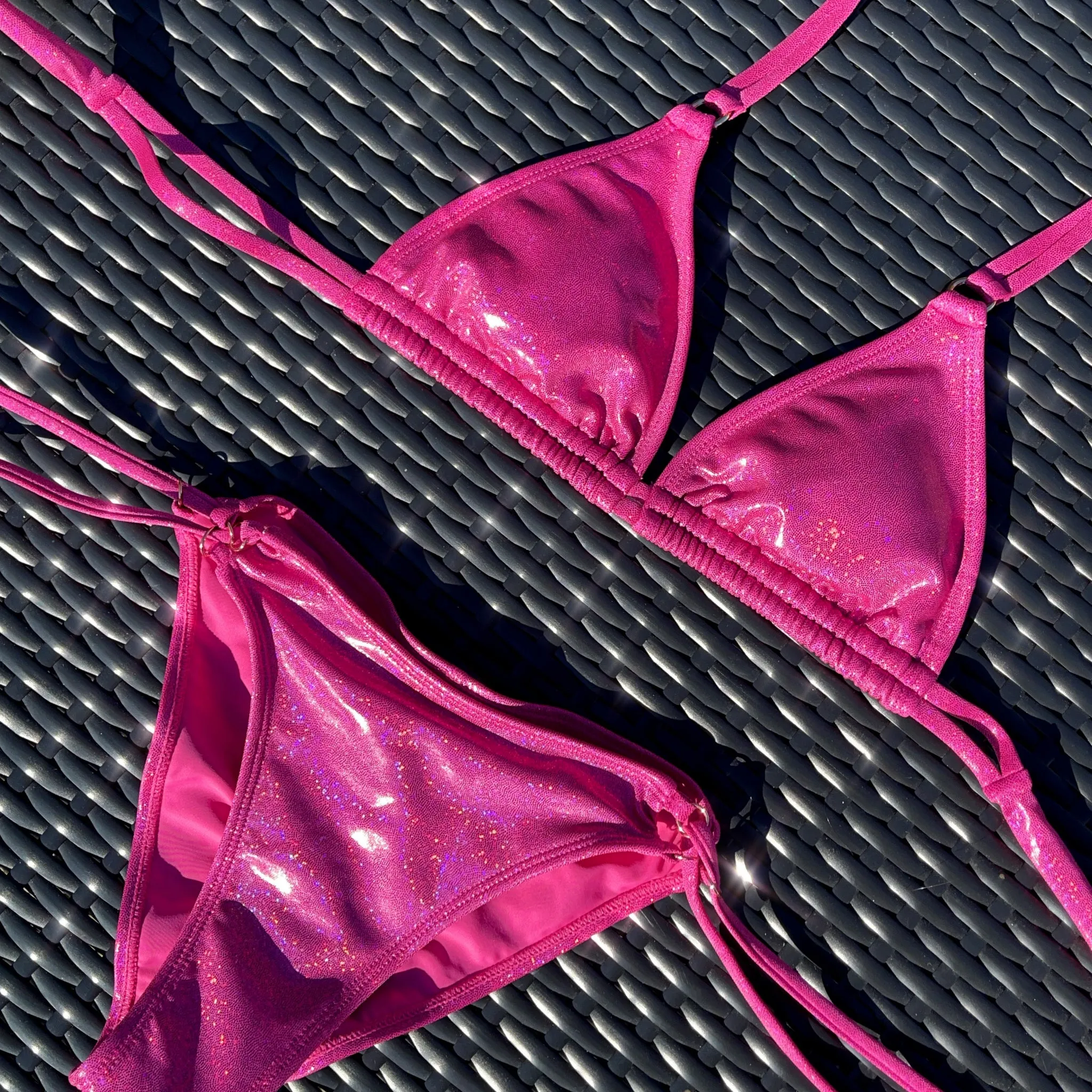 EDEN TOP - CANDY PINK GLITTER