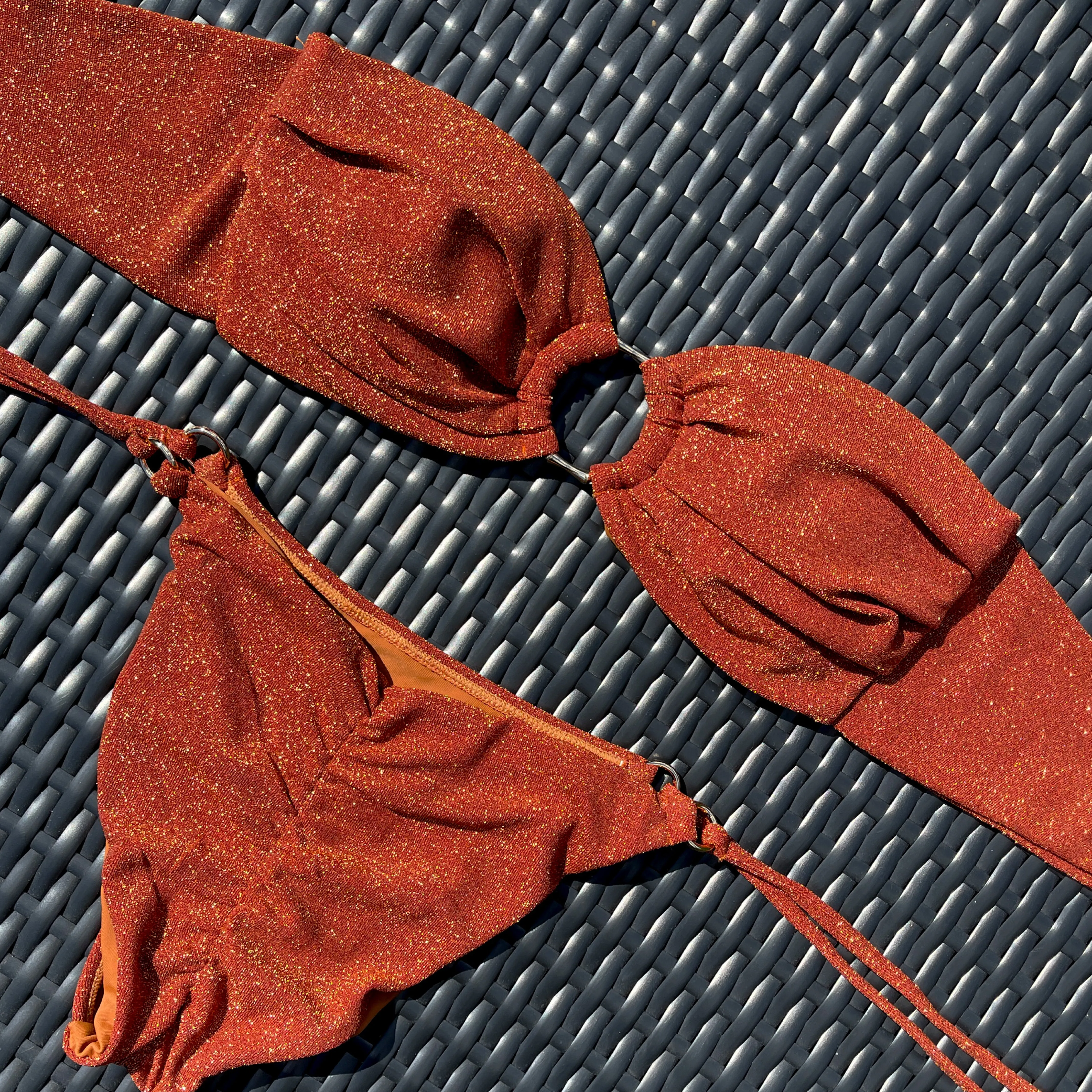 FRIDA TOP - CINNAMON GLITTER