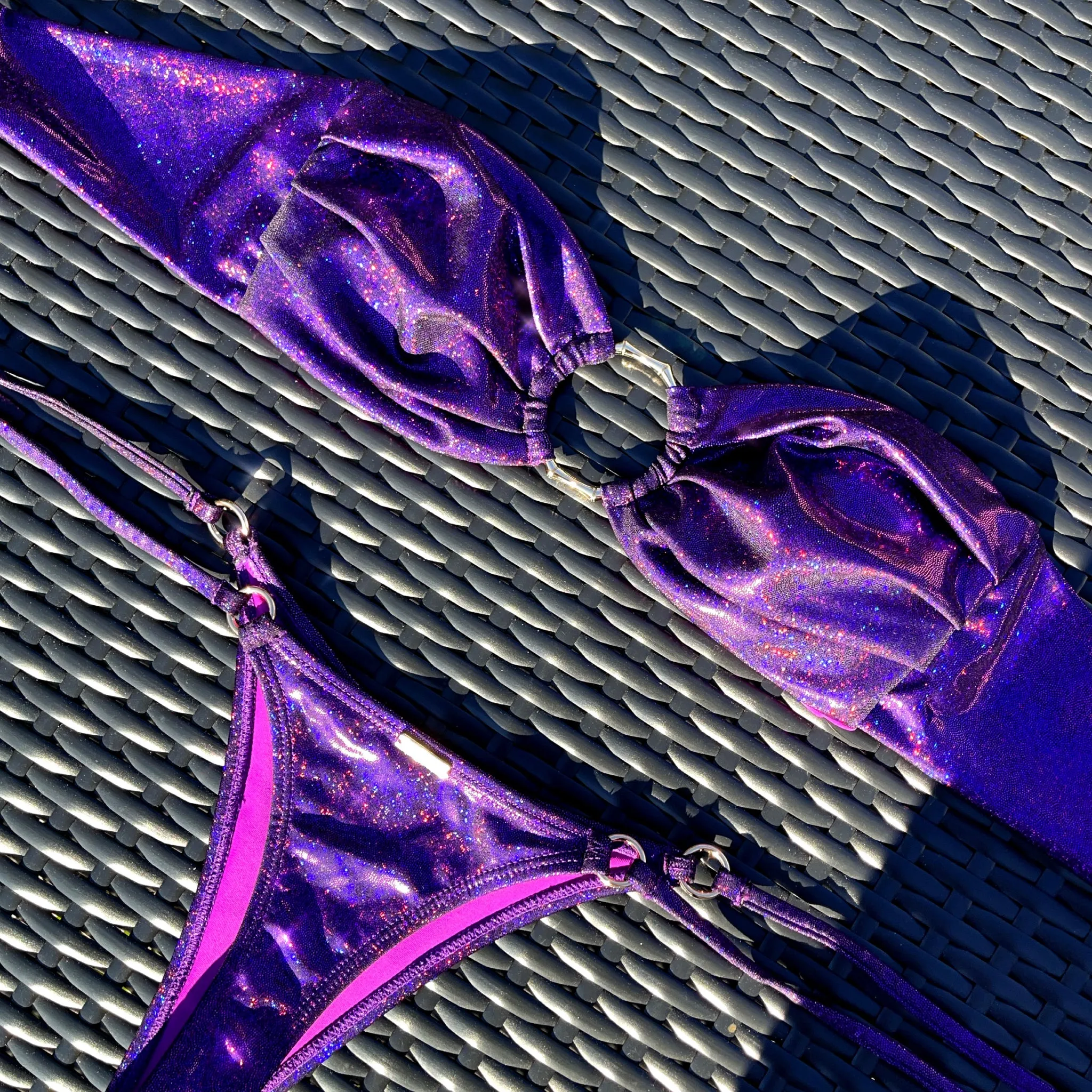 FRIDA TOP - GLITTER GRAPE