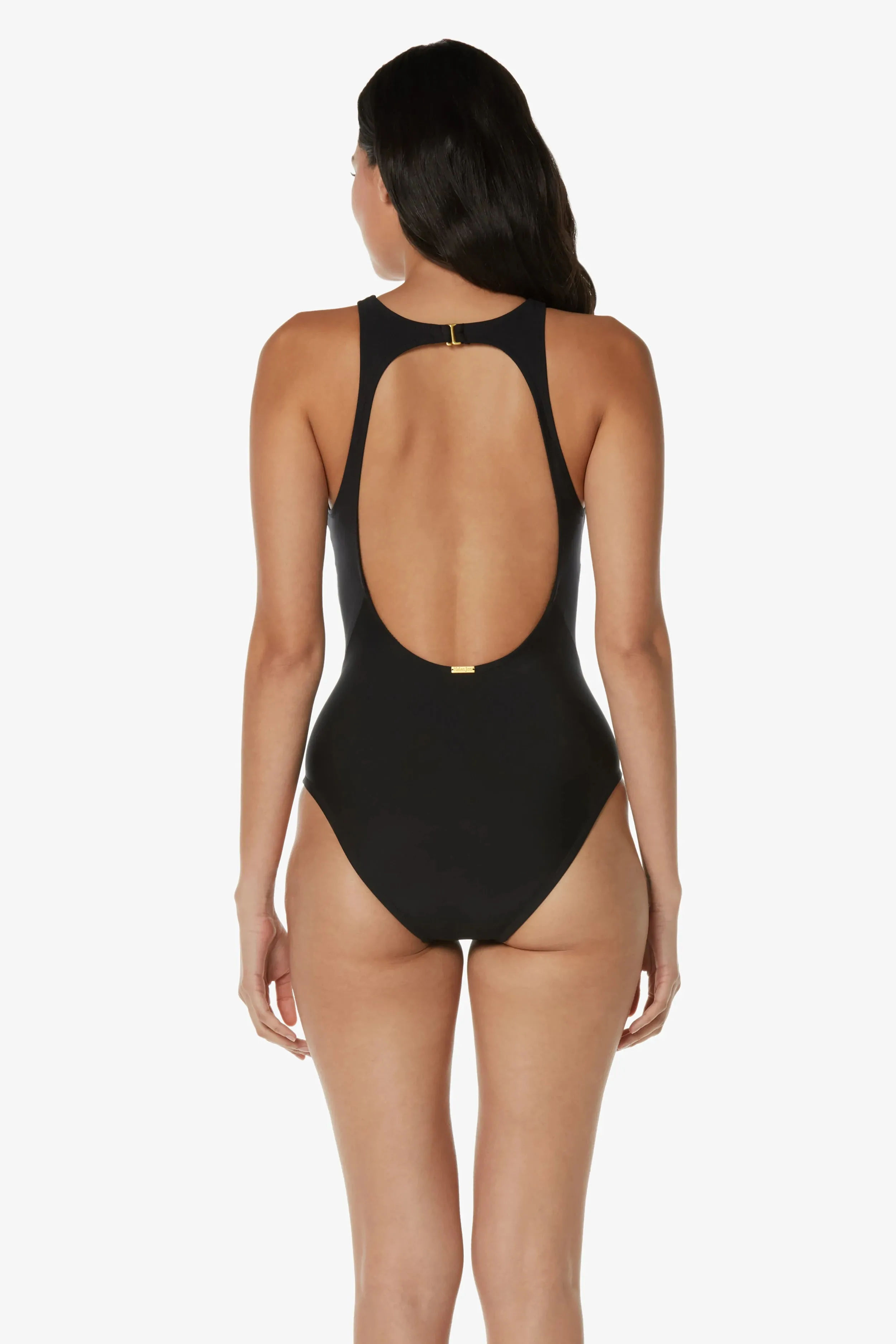 High Neck One-Piece  |  Black