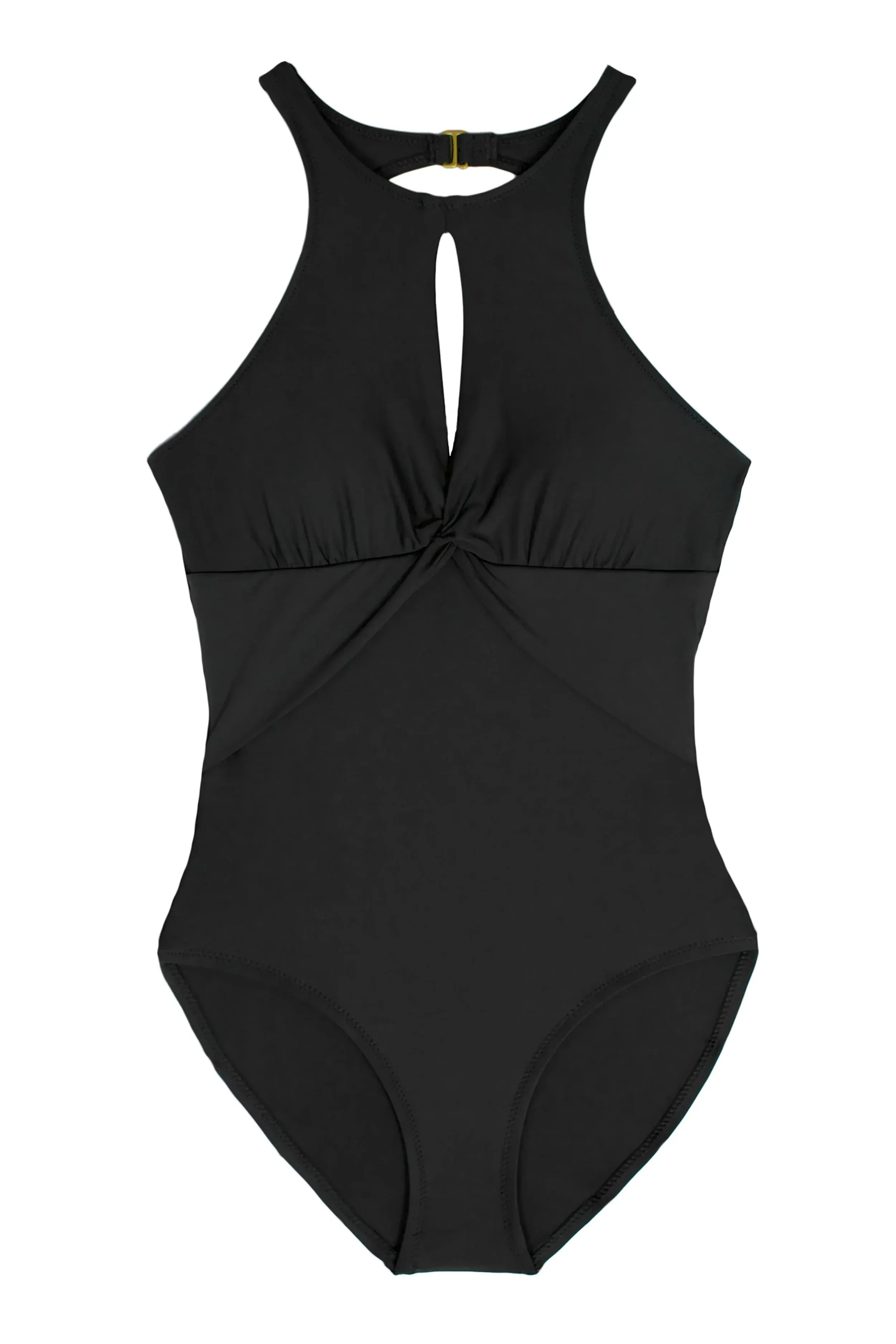 High Neck One-Piece  |  Black