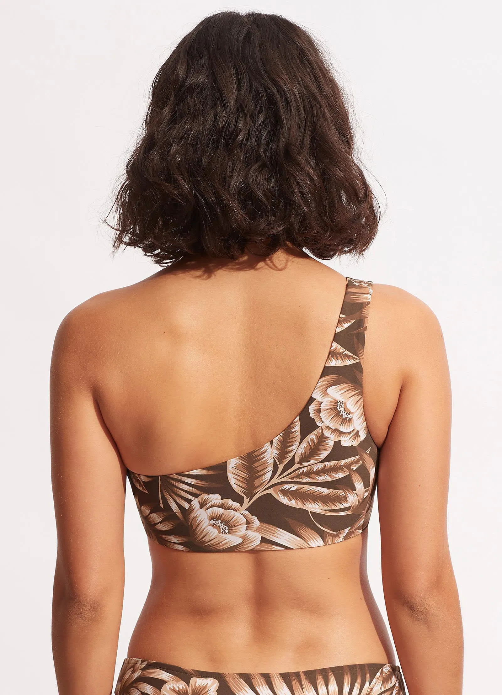 Island In The Sun One Shoulder Top - Tiramisu