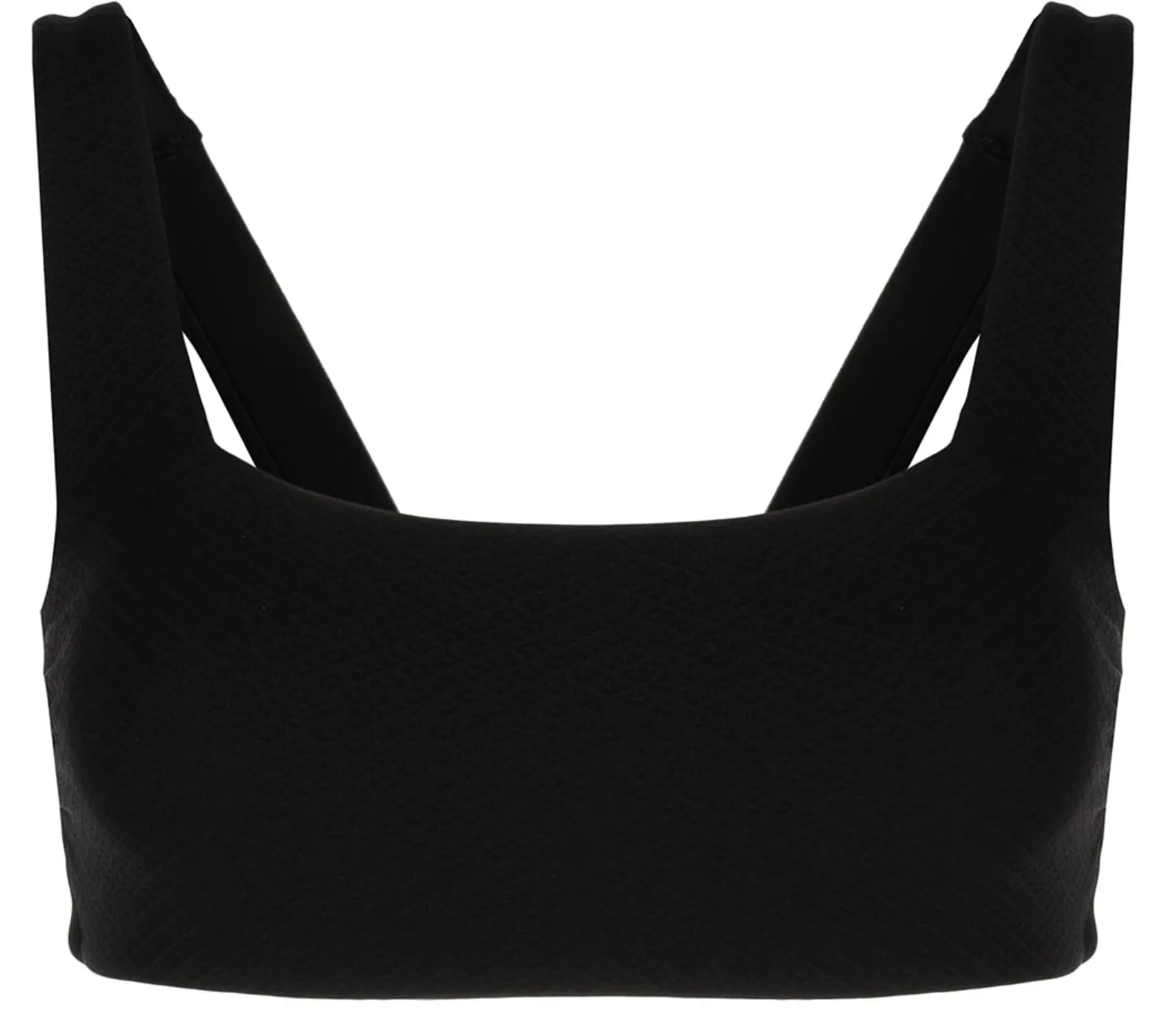 Jackie Square Neck Top | Black