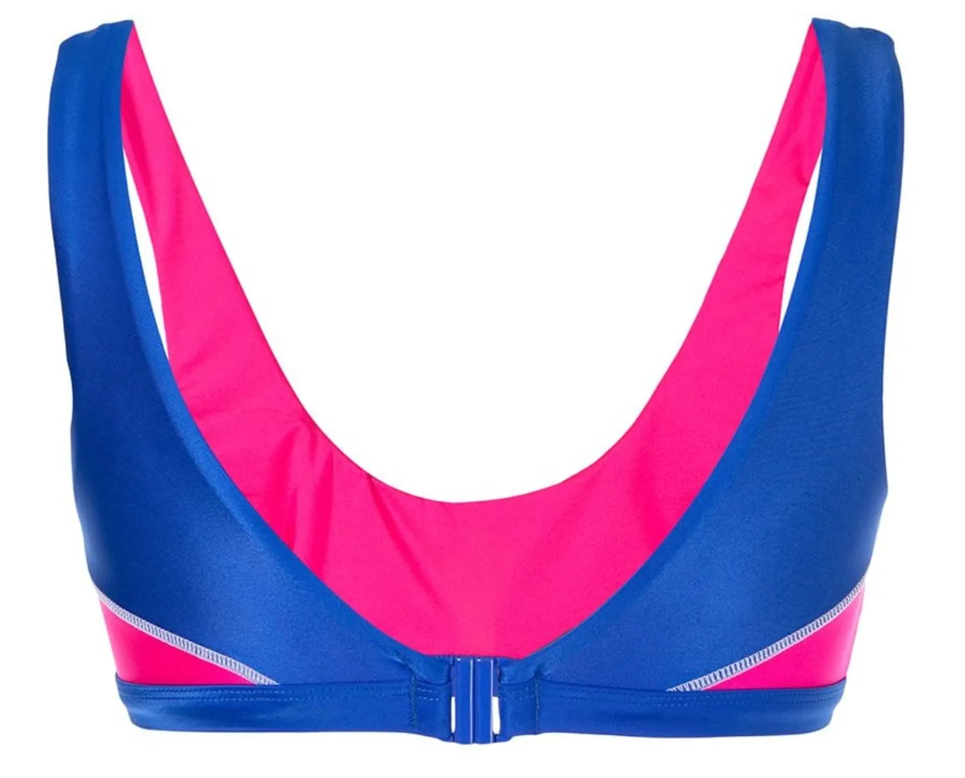 Kate Scoop Sport Top | Neon Blue, Pink & Yellow