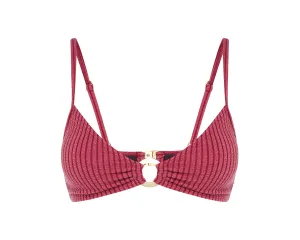 Long Island Bikini Top | Raspberry