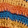 Mallorca Crochet String Pant - Blue Orange   Gold Stripe