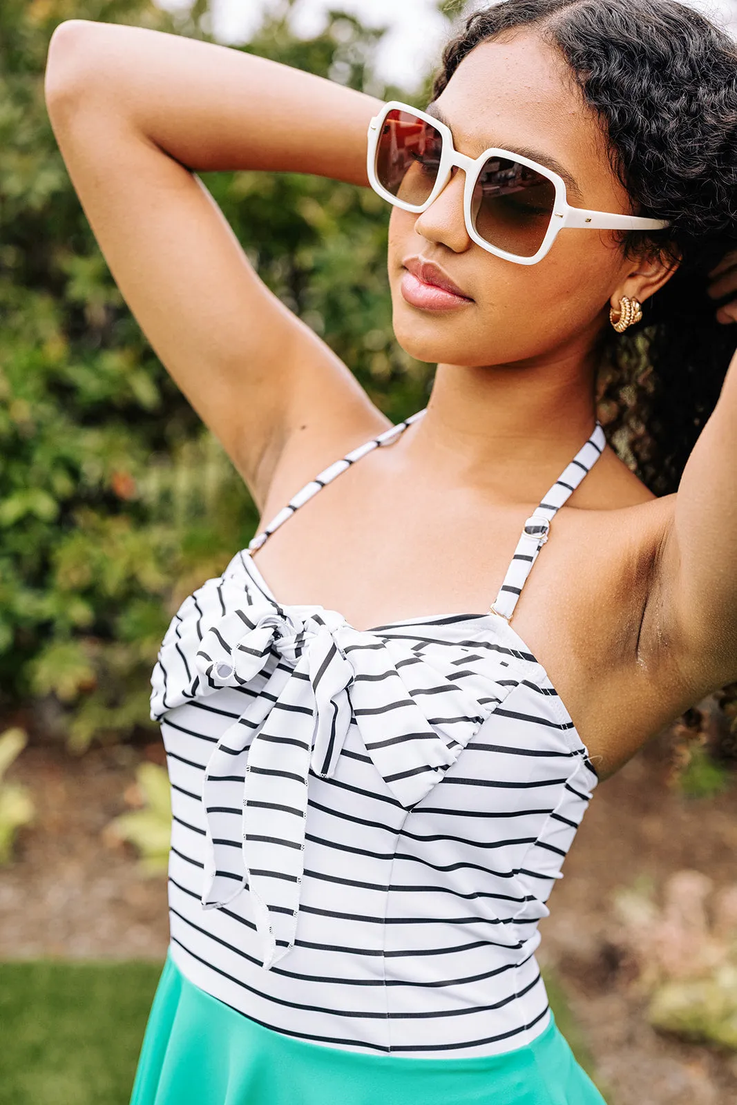 marie in jade stripe
