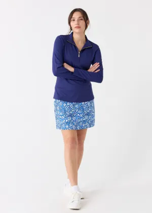 Navy 1/4 Zip Sport Top