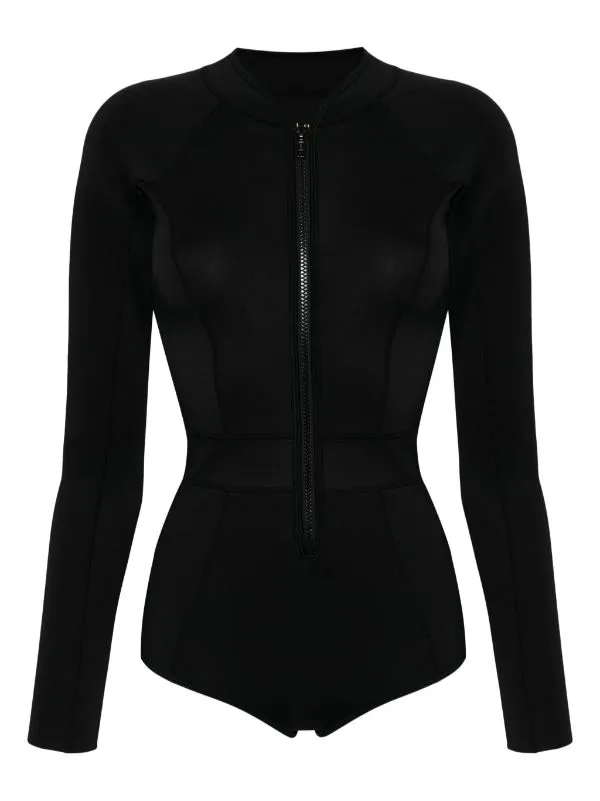 Neoprene Classic Long Sleeve Suit | Black