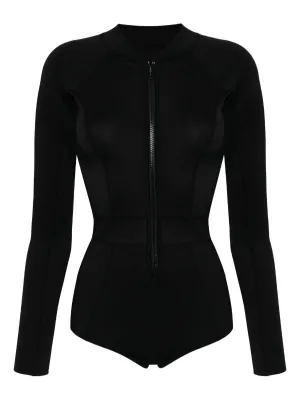 Neoprene Classic Long Sleeve Suit | Black