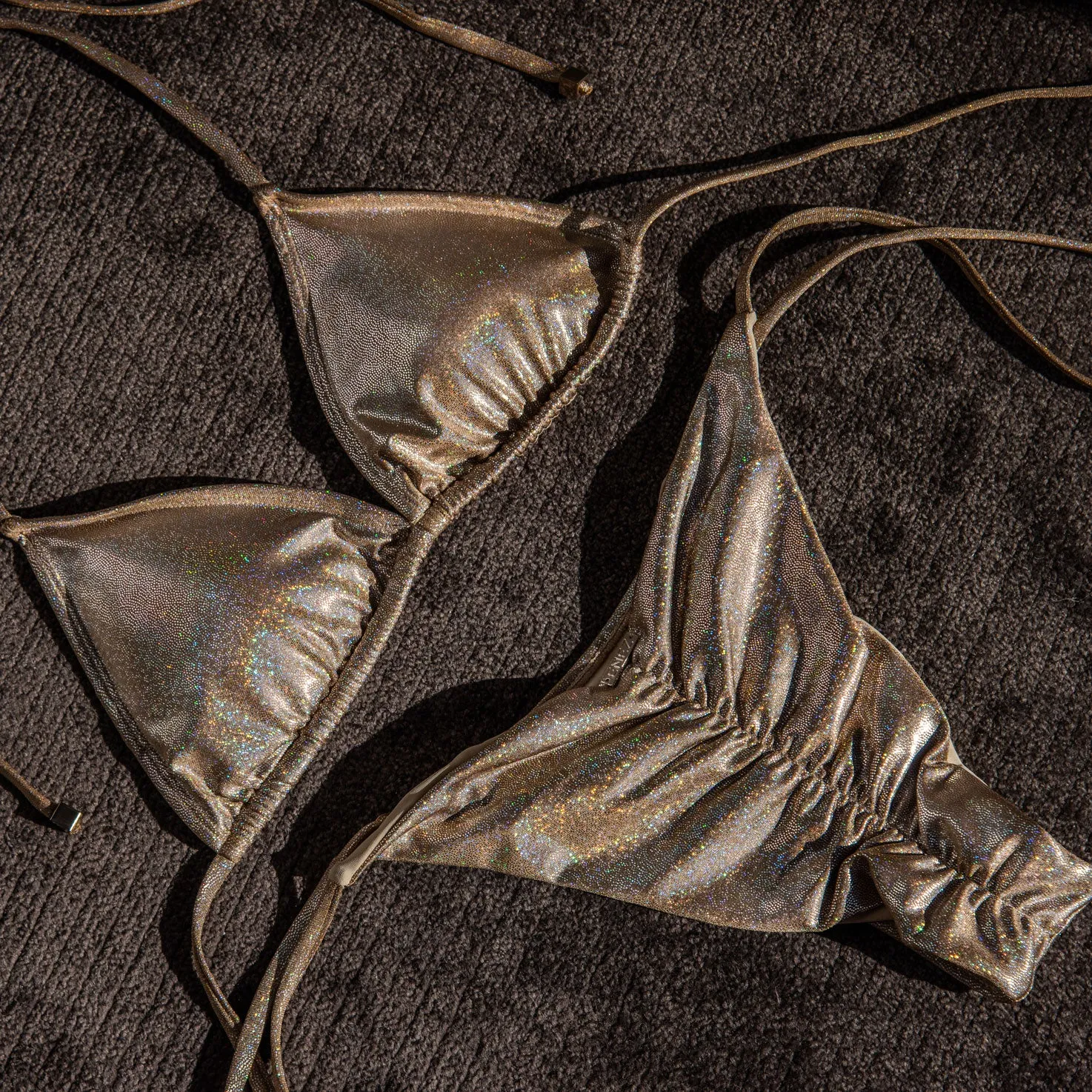 NOVA SCRUNCH BOTTOMS - GLITTER GOLD