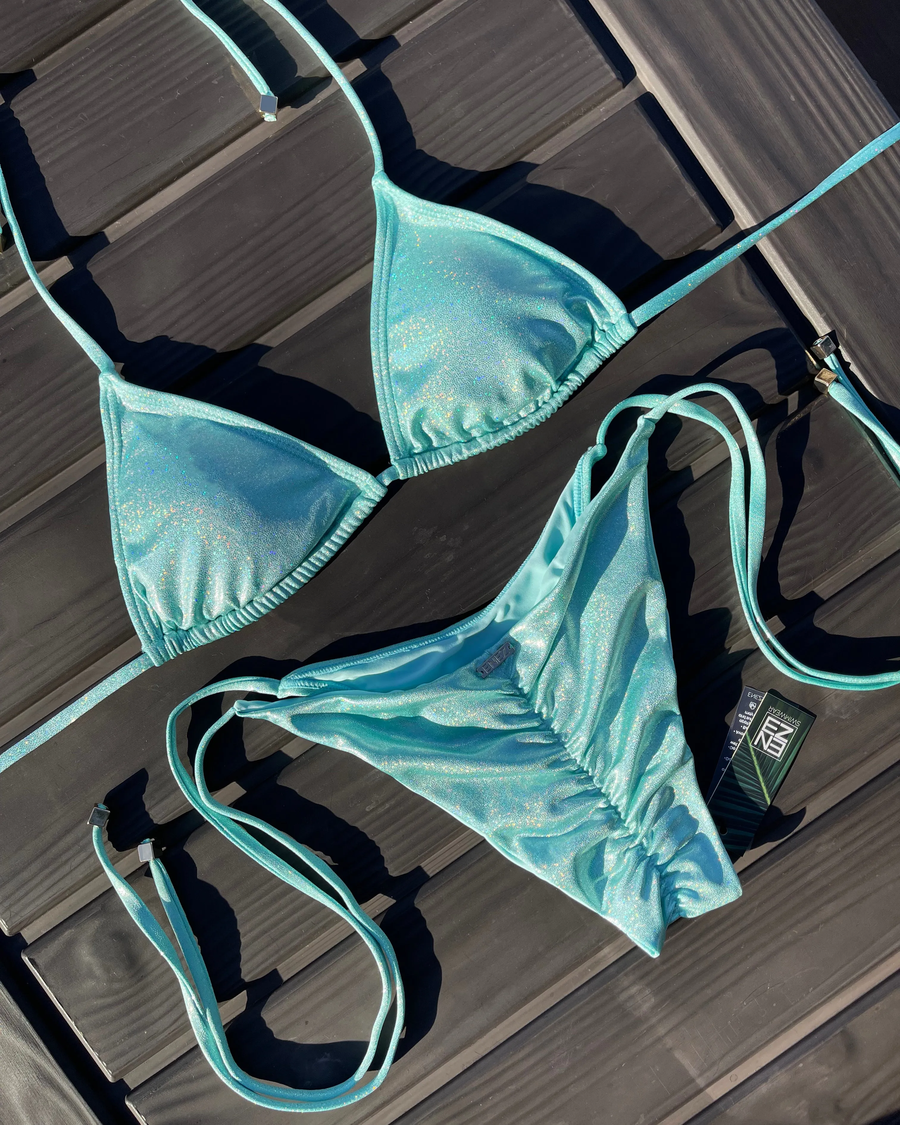 NOVA TOP - GLITTER MINT