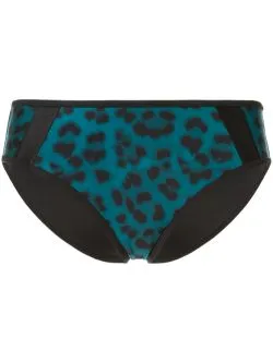 Océane Full Brief Bottom | Leopard Teal