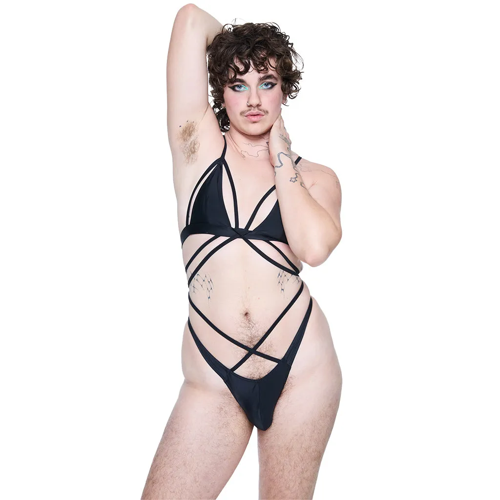 Outlined Top - Black