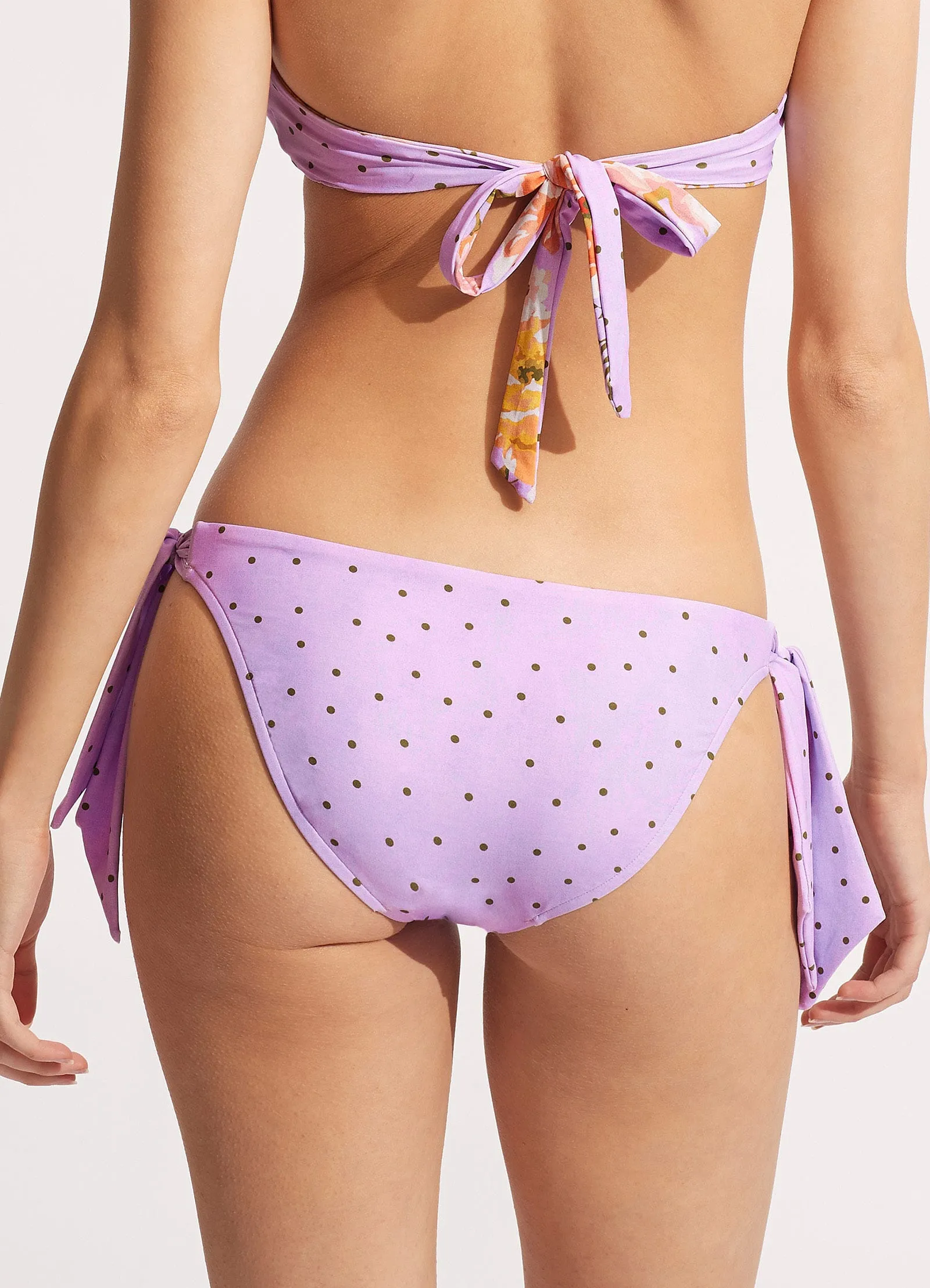 Paradise Garden Hipster Tie Side - Lilac Spot