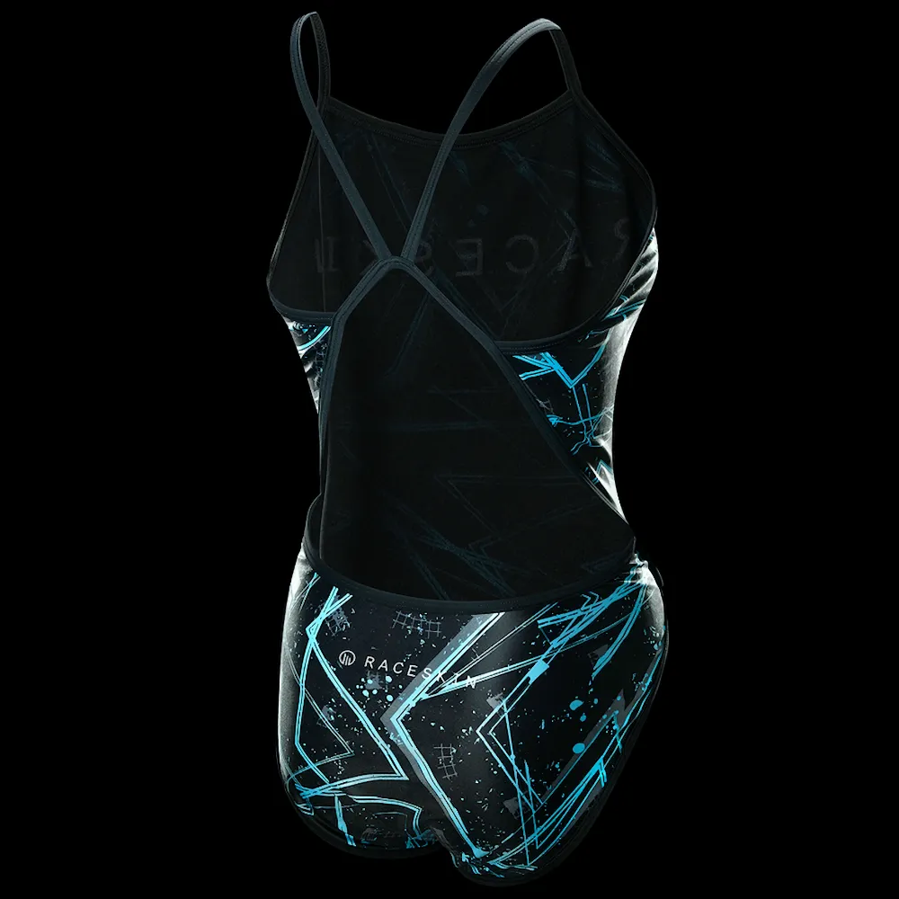 Raceskin Swimsuit - Blue Lines