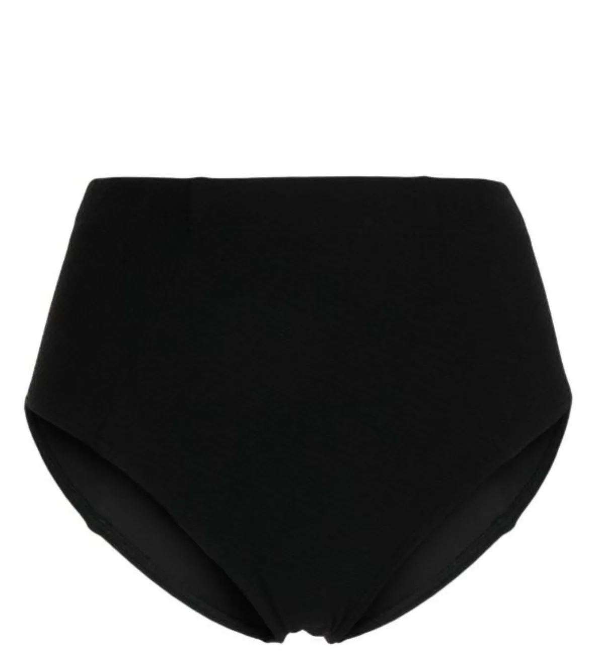 Ribbed High Waist Panel Bottom | Black