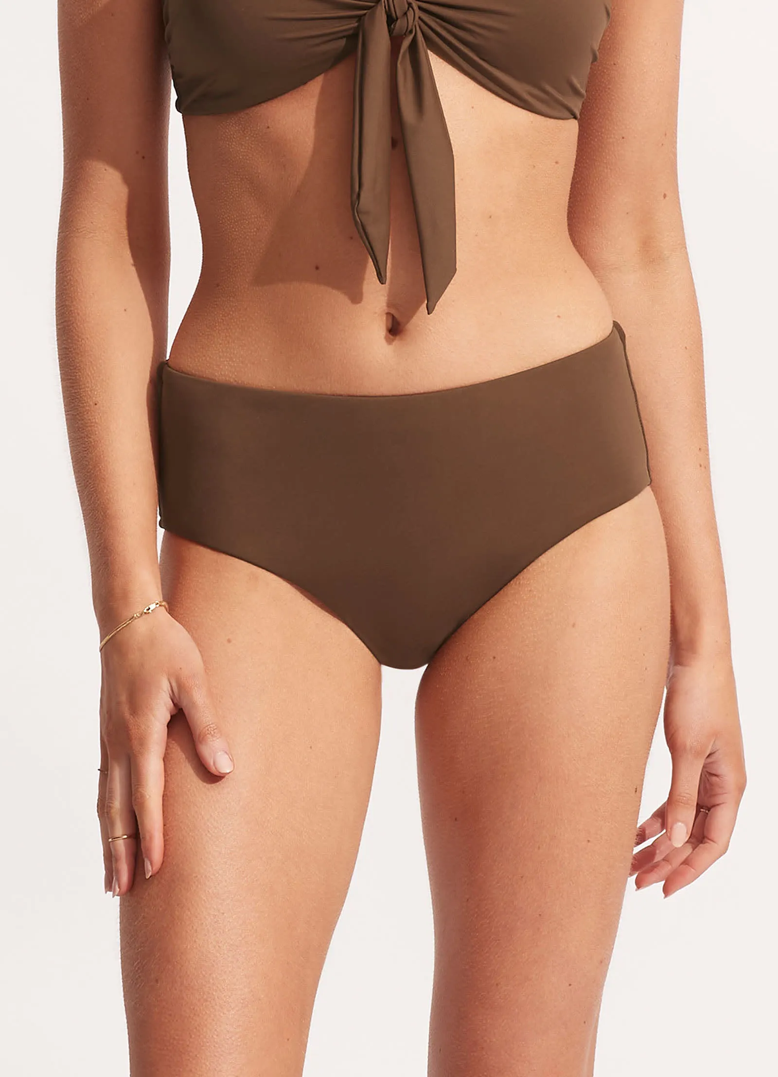 Seafolly Collective Wide Side Retro - Tiramisu