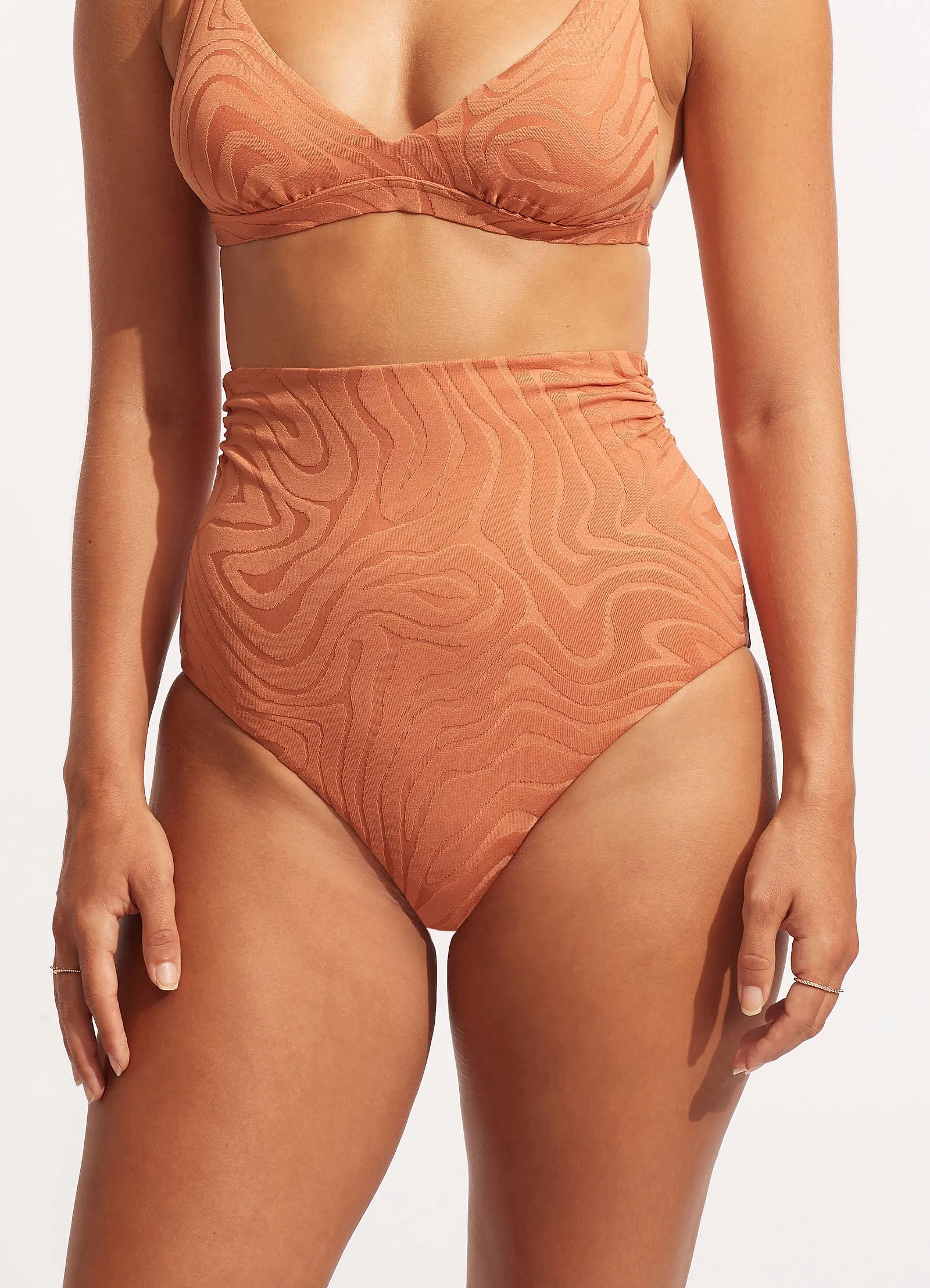 Second Wave High Waist Pant - Copper Tan