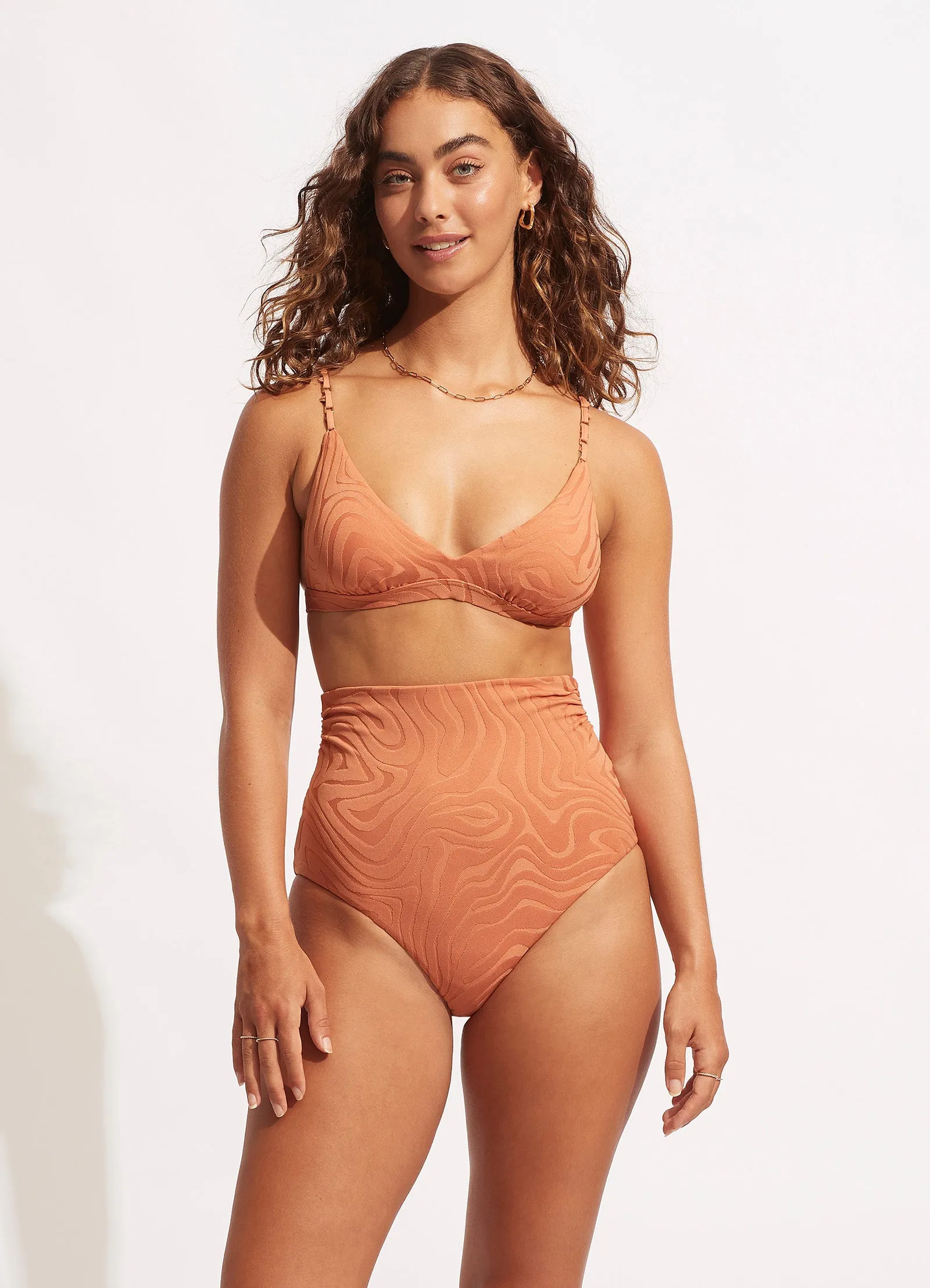 Second Wave High Waist Pant - Copper Tan