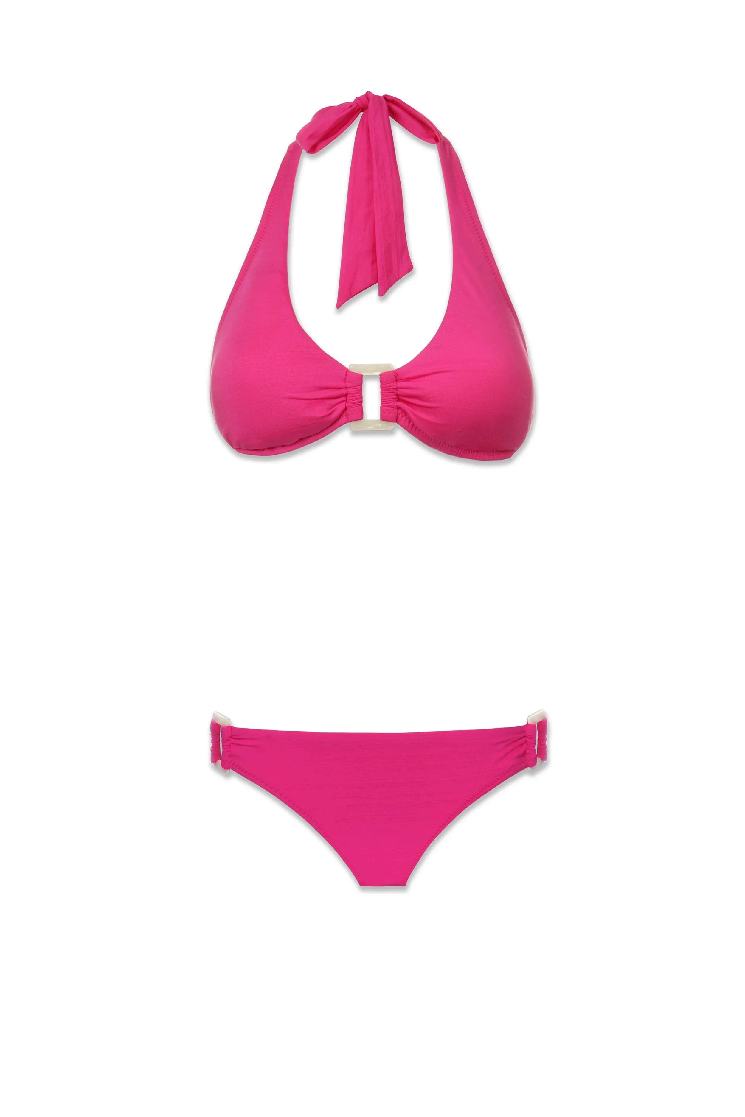 Shell Halter  |  Textured Lotus Pink