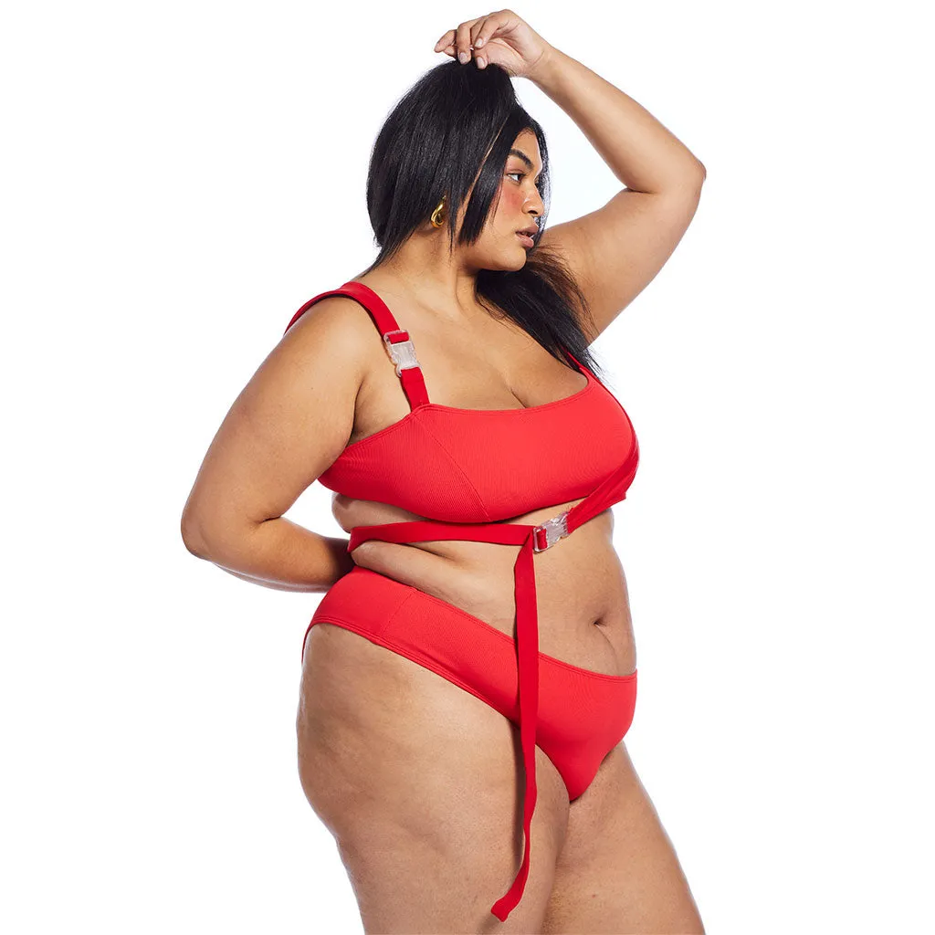 Sol Top - Red Ribbed
