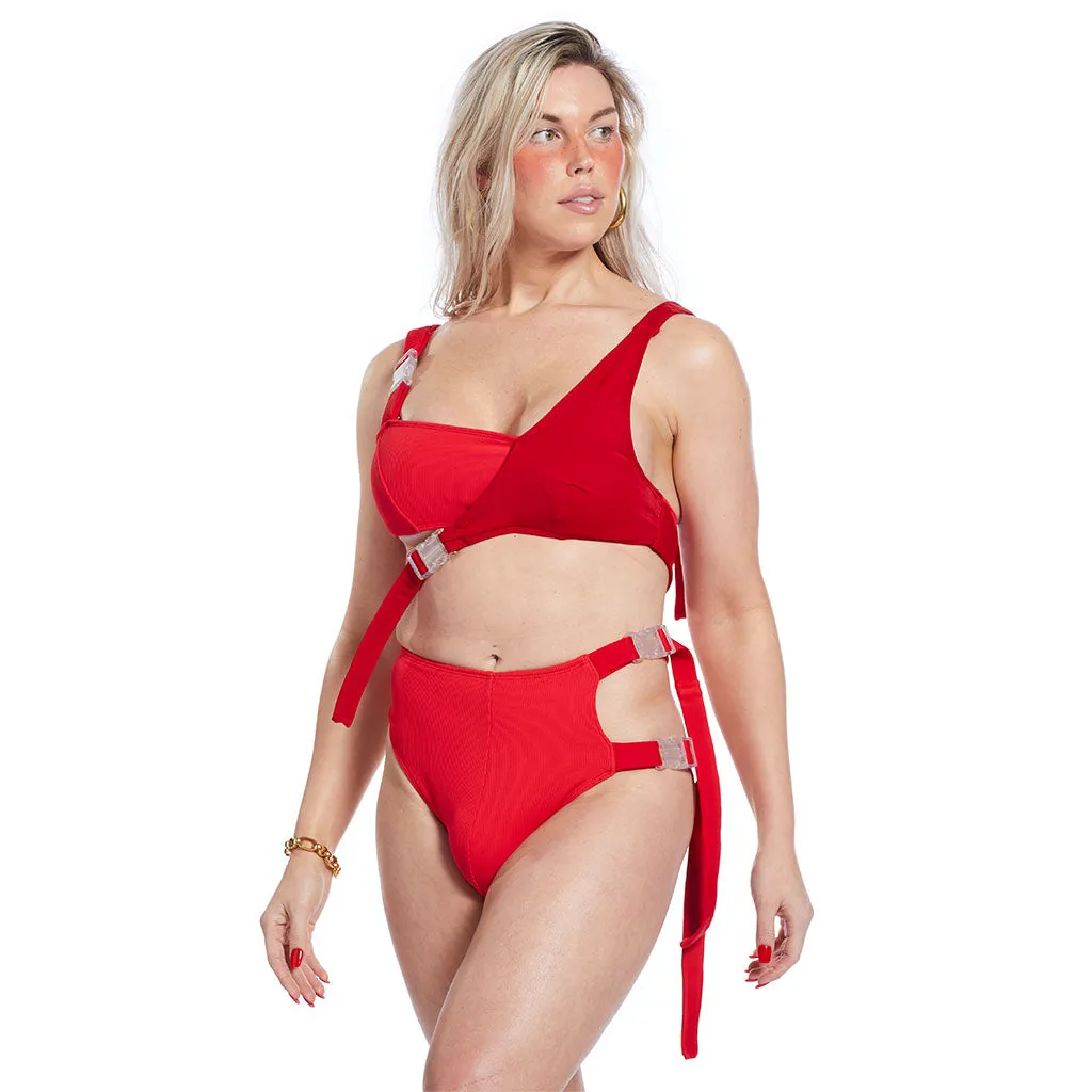 Sol Top - Red Ribbed