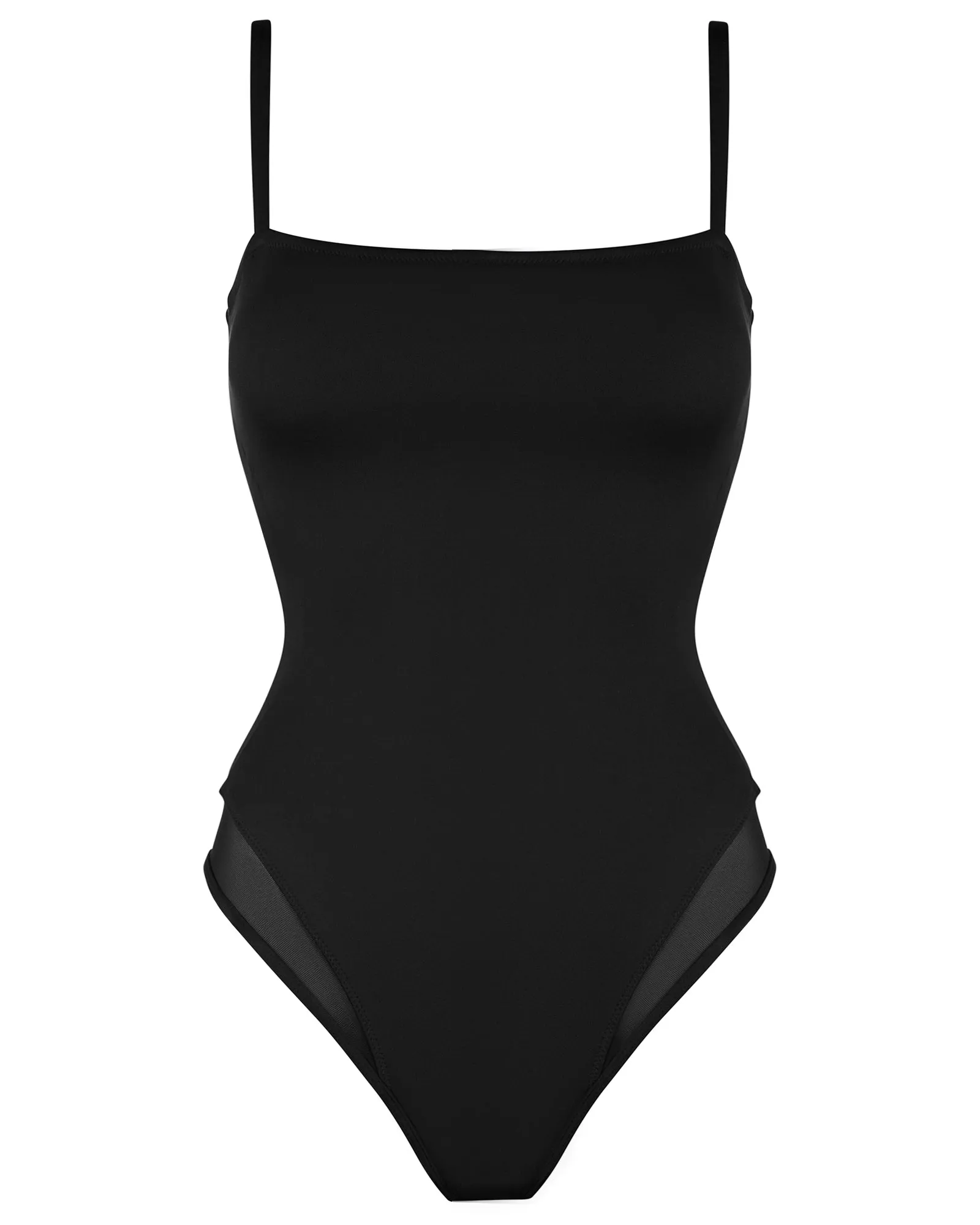 Squarey Thin Strap - Black