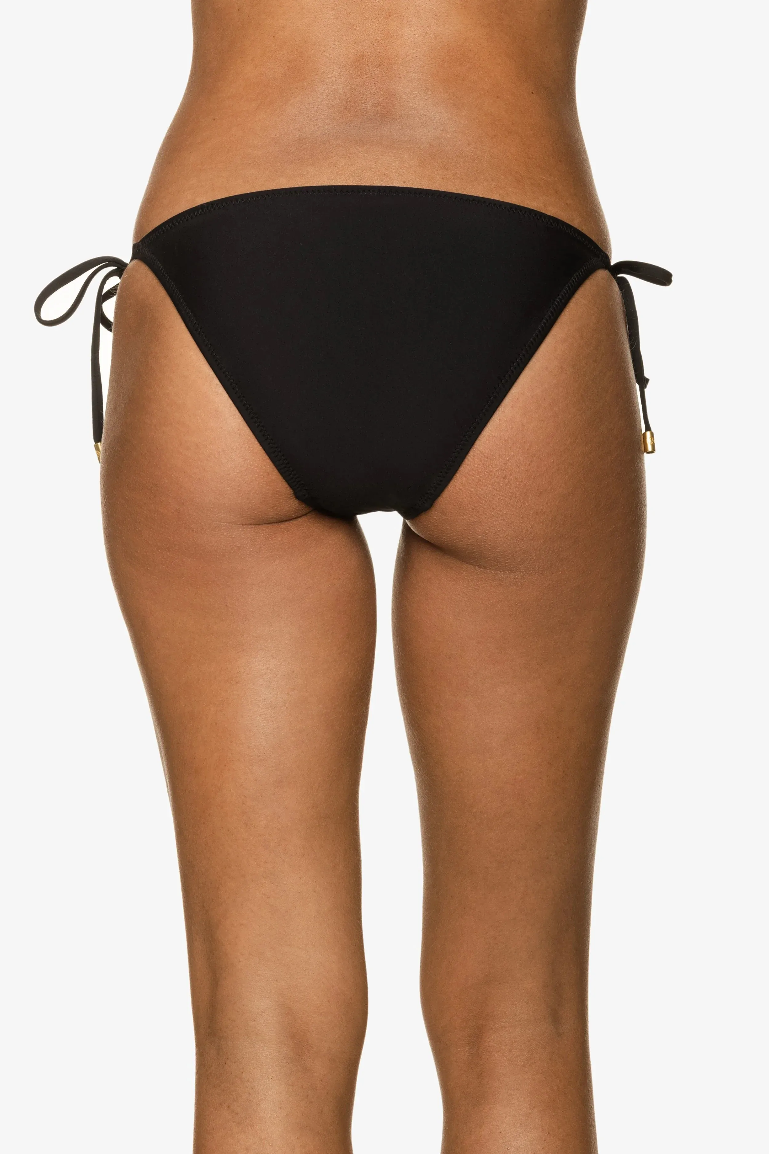 String Bikini Bottom  |  Black