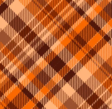 Studio Full Coverage Bikini Pant - Orange Plaid